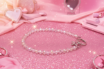 Pink Crystal Phone Chain – Durable Beaded Phone Strap & Anti-Drop Wrist Holder