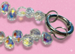 White Crystal Phone Chain – 25-26cm Durable Beaded Phone Strap & Anti-Drop Wrist Holder - Image 5