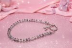 Dark Smokey Crystal Phone Chain – 30–32 cm Durable Beaded Phone Strap & Anti-Drop Wrist Holder