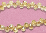Yellow Crystal Phone Chain – 25-26cm Durable Beaded Phone Strap & Anti-Drop Wrist Holder - Image 2