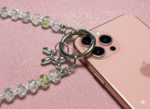 Smokey Crystal Phone Chain – Durable Beaded Phone Strap & Anti-Drop Wrist Holder - Image 4