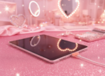 Coral Transparent Silicone Ribbon Charger Cable Protector – Cute Cable Saver 3 × 3 cm - Image 3